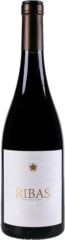 19,95 € Envío gratis | Vino Tinto Ribas Crianza I.G.P. Vi de la Terra de Mallorca Islas Baleares España Merlot, Syrah, Cabernet Sauvignon, Mantonegro Botella 75 cl