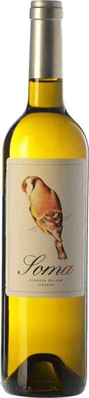 14,95 € Free Shipping | White wine Ribas Soma Crianza I.G.P. Vi de la Terra de Mallorca Balearic Islands Spain Viognier Bottle 75 cl