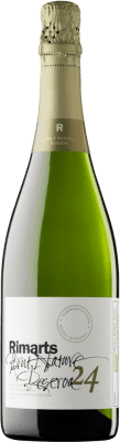 16,95 € Free Shipping | White Sparkling Wine Rimarts 24 Brut Nature Reserve — Aged D.O. Cava Catalonia Spain Macabeo, Xarel·lo, Parellada 75 cl