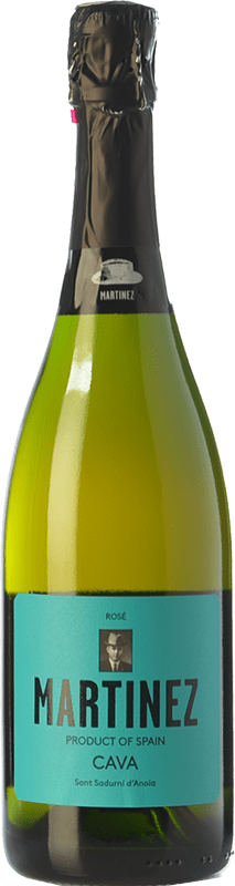 17,95 € Kostenloser Versand | Rosé Sekt Rimarts Martinez Rosé Brut Natur D.O. Cava Katalonien Spanien Grenache, Pinot Schwarz Flasche 75 cl