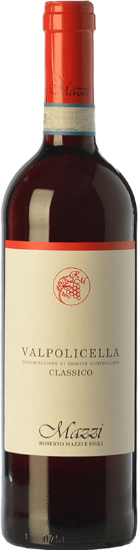 12,95 € Envoi gratuit | Vin Rouge Mazzi Classique D.O.C. Valpolicella Vénétie Italie Corvina, Rondinella, Corvinone, Molinara Bouteille 75 cl