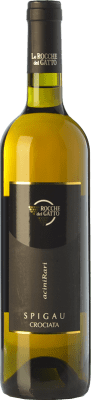 23,95 € Envío gratis | Vino Blanco Rocche del Gatto Spigau Crociata D.O.C. Riviera Ligure di Ponente Liguria Italia Pigato 75 cl