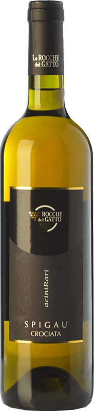 22,95 € Бесплатная доставка | Белое вино Rocche del Gatto Spigau Crociata D.O.C. Riviera Ligure di Ponente Лигурия Италия Pigato бутылка 75 cl