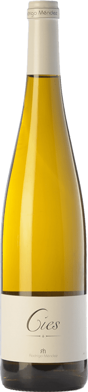 22,95 € Free Shipping | White Wine Rodrigo Méndez Cíes Crianza — Aged D.O. Rías Baixas Galicia Spain Albariño — Albarinho Bottle 75 cl