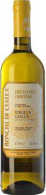 17,95 € Spedizione Gratuita | Vino bianco Ronchi di Cialla D.O.C. Colli Orientali del Friuli Friuli-Venezia Giulia Italia Ribolla Gialla Bottiglia 75 cl