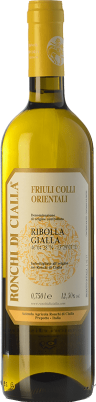 17,95 € Envio grátis | Vinho branco Ronchi di Cialla D.O.C. Colli Orientali del Friuli Friuli-Venezia Giulia Itália Ribolla Gialla Garrafa 75 cl