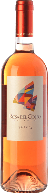 12,95 € Envio grátis | Vinho rosé Rosa del Golfo Rosato I.G.T. Salento Campania Itália Malvasia Preta, Negroamaro Garrafa 75 cl