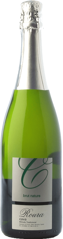 10,95 € 送料無料 | 白スパークリングワイン Roura ブルットの自然 予約 D.O. Cava カタロニア スペイン Xarel·lo, Chardonnay ボトル 75 cl