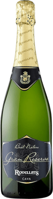 19,95 € Envio grátis | Espumante branco Rovellats Brut Nature Grande Reserva D.O. Cava Catalunha Espanha Macabeo, Xarel·lo, Parellada Garrafa 75 cl