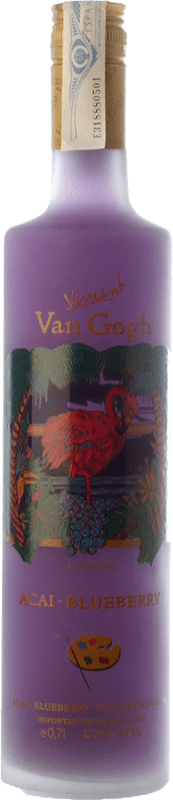 35,95 € Free Shipping | Vodka Royal Dirkzwager Van Gogh Acai Blueberry Netherlands Bottle 1 L