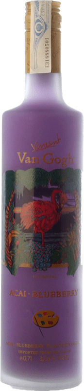 37,95 € Spedizione Gratuita | Vodka Royal Dirkzwager Van Gogh Acai Blueberry Olanda Bottiglia 1 L