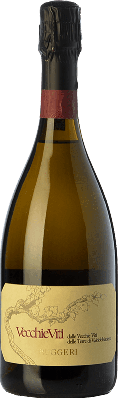 23,95 € 送料無料 | 白スパークリングワイン Ruggeri Vecchie Viti Brut D.O.C.G. Prosecco di Conegliano-Valdobbiadene トレヴィーゾ イタリア Glera, Bianchetta, Verdiso, Perera ボトル 75 cl