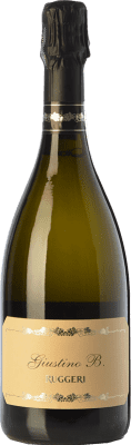 29,95 € Spedizione Gratuita | Spumante bianco Ruggeri Giustino B. Extra Secco D.O.C.G. Prosecco di Conegliano-Valdobbiadene Treviso Italia Glera Bottiglia 75 cl