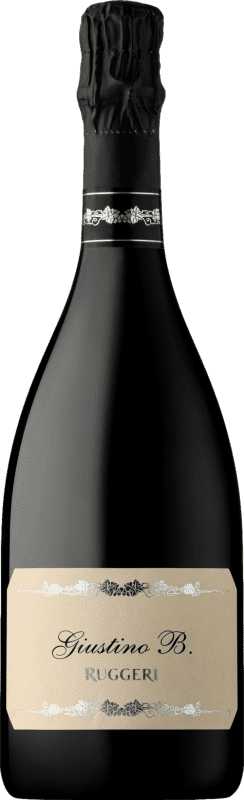29,95 € 送料無料 | 白のスパークリングワイン Ruggeri Giustino B Extra Seco — スーパードライ D.O.C.G. Prosecco di Conegliano-Valdobbiadene トレヴィーゾ イタリア Glera — グレラ ボトル 75 cl