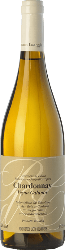 11,95 € Бесплатная доставка | Белое вино Ruiz de Cardenas Vigna Galanta I.G.T. Provincia di Pavia Ломбардии Италия Chardonnay бутылка 75 cl