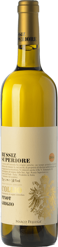 31,95 € Envio grátis | Vinho branco Russiz Superiore D.O.C. Collio Goriziano-Collio Friuli-Venezia Giulia Itália Pinot Cinza Garrafa 75 cl