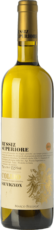 34,95 € Бесплатная доставка | Белое вино Russiz Superiore D.O.C. Collio Goriziano-Collio Фриули-Венеция-Джулия Италия Sauvignon бутылка 75 cl