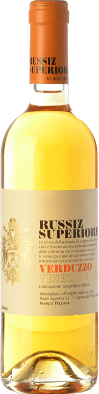 27,95 € Бесплатная доставка | Сладкое вино Russiz Superiore Verduzzo I.G.T. Friuli-Venezia Giulia Фриули-Венеция-Джулия Италия Verduzzo Friulano бутылка Medium 50 cl