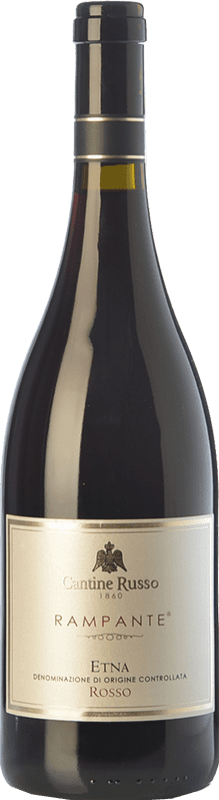 31,95 € Free Shipping | Red wine Russo Rosso Rampante D.O.C. Etna Sicily Italy Nerello Mascalese, Nerello Cappuccio Bottle 75 cl