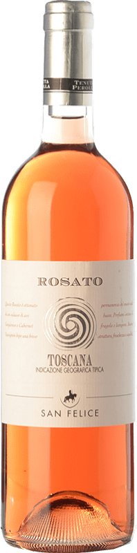 8,95 € Kostenloser Versand | Rosé-Wein San Felice Perolla Rosato I.G.T. Toscana Toskana Italien Cabernet Sauvignon, Sangiovese, Ciliegiolo Flasche 75 cl
