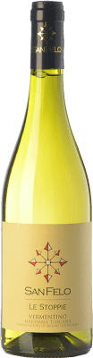 10,95 € Free Shipping | White wine San Felo Le Stoppie D.O.C. Maremma Toscana Tuscany Italy Vermentino Bottle 75 cl