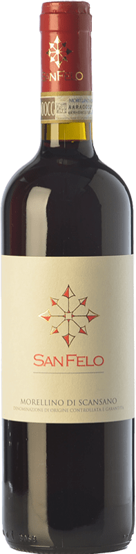 12,95 € Envoi gratuit | Vin rouge San Felo D.O.C.G. Morellino di Scansano Toscane Italie Merlot, Cabernet Sauvignon, Sangiovese Bouteille 75 cl