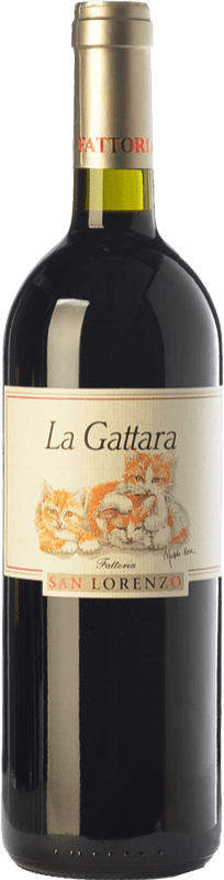 22,95 € Free Shipping | Red wine San Lorenzo La Gattara D.O.C. Rosso Conero Marche Italy Sangiovese, Montepulciano Bottle 75 cl