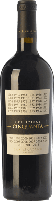 22,95 € Spedizione Gratuita | Vino rosso San Marzano Collezione Cinquanta I.G.T. Puglia Puglia Italia Primitivo, Negroamaro Bottiglia Magnum 1,5 L