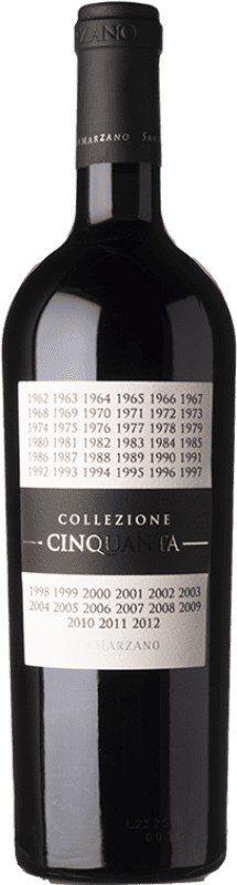 29,95 € Spedizione Gratuita | Vino rosso San Marzano Collezione Cinquanta Italia Primitivo, Negroamaro Bottiglia 75 cl