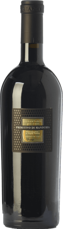 29,95 € 免费送货 | 红酒 San Marzano Sessantanni D.O.C. Primitivo di Manduria 普利亚大区 意大利 Primitivo 瓶子 75 cl
