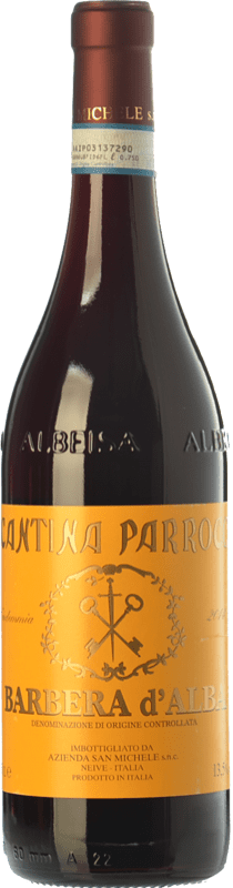 11,95 € 免费送货 | 红酒 San Michele Cantina Parroco D.O.C. Barbera d'Alba 皮埃蒙特 意大利 Barbera 瓶子 75 cl