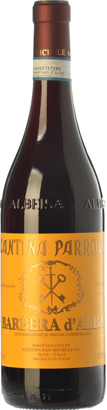 11,95 € Envío gratis | Vino Tinto San Michele Cantina Parroco D.O.C. Barbera d'Alba Piemonte Italia Barbera 75 cl