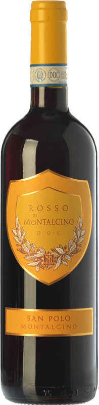 22,95 € Spedizione Gratuita | Vino rosso San Polo D.O.C. Rosso di Montalcino Toscana Italia Sangiovese Bottiglia 75 cl