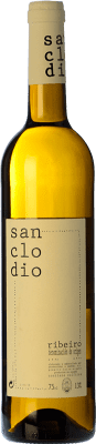 15,95 € Envío gratis | Vino blanco Sanclodio D.O. Ribeiro Galicia España Torrontés, Godello, Loureiro, Treixadura, Albariño Botella 75 cl
