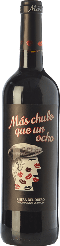 8,95 € Envoi gratuit | Vin rouge Santa Eulalia Más Chulo Que Un Ocho Jeune D.O. Ribera del Duero Castille et Leon Espagne Tempranillo Bouteille 75 cl