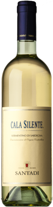 18,95 € Бесплатная доставка | Белое вино Santadi Cala Silente D.O.C. Vermentino di Sardegna Sardegna Италия Vermentino бутылка 75 cl