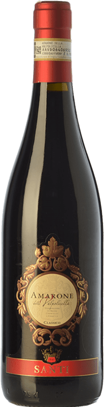 31,95 € Spedizione Gratuita | Vino rosso Santi Classico D.O.C.G. Amarone della Valpolicella Veneto Italia Corvina, Rondinella Bottiglia 75 cl