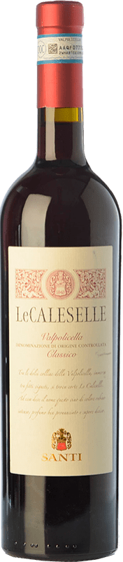11,95 € Бесплатная доставка | Красное вино Santi Le Caleselle D.O.C. Valpolicella Венето Италия Corvina — Корвина, Rondinella — Рондинелла, Molinara — Молинара Бутылка 75 cl