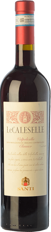 11,95 € Spedizione Gratuita | Vino rosso Santi Le Caleselle D.O.C. Valpolicella Veneto Italia Corvina, Rondinella, Molinara Bottiglia 75 cl