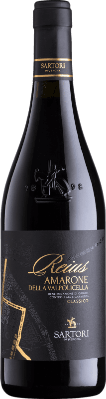 55,95 € Free Shipping | Red Wine Vinicola Sartori Reius Classic D.O.C.G. Amarone della Valpolicella Veneto Italy Cabernet Sauvignon, Corvina, Rondinella, Corvinone 75 cl