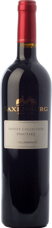 31,95 € Free Shipping | Red Wine Saxenburg Private Collection Crianza — Aged I.G. Stellenbosch Stellenbosch South Africa Pinotage Bottle 75 cl