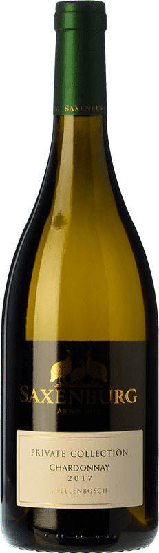 36,95 € Free Shipping | White wine Saxenburg PC Crianza I.G. Stellenbosch Stellenbosch South Africa Chardonnay Bottle 75 cl