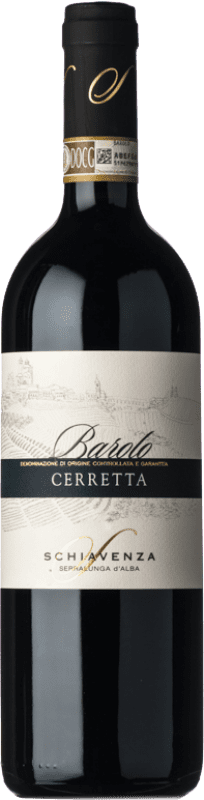 74,95 € Kostenloser Versand | Rotwein Schiavenza Cerretta D.O.C.G. Barolo Piemont Italien Nebbiolo Flasche 75 cl