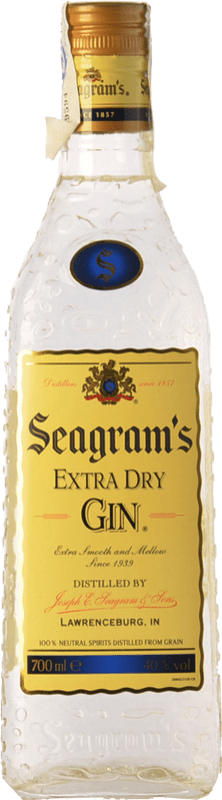 22,95 € Envío gratis | Ginebra Gin Seagram's Extra Dry Gin Extra Dry Extra Seco Estados Unidos Botella 70 cl
