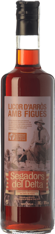 14,95 € Spedizione Gratuita | Crema di Liquore Segadors del Delta Licor d'Arròs amb Figues Catalogna Spagna Bottiglia 70 cl