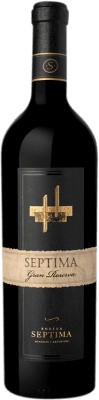 28,95 € Free Shipping | Red wine Séptima Grand Reserve I.G. Mendoza Mendoza Argentina Cabernet Sauvignon, Malbec, Tannat Bottle 75 cl