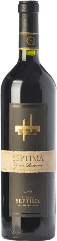 27,95 € Spedizione Gratuita | Vino rosso Séptima Gran Riserva I.G. Mendoza Mendoza Argentina Cabernet Sauvignon, Malbec, Tannat Bottiglia 75 cl