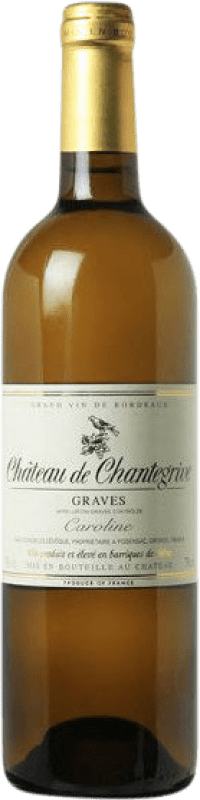 24,95 € Envío gratis | Vino blanco Château Chantegrive Cuvée Caroline A.O.C. Graves Burdeos Francia Sauvignon Blanca, Sémillon Botella 75 cl