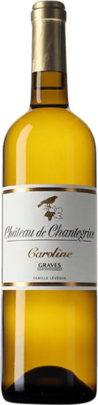 25,95 € Spedizione Gratuita | Vino Bianco Château Chantegrive Caroline Cuvée A.O.C. Graves bordò Francia Sémillon, Sauvignon 75 cl