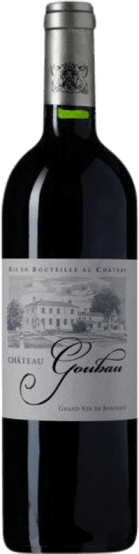 17,95 € Envío gratis | Vino tinto Château Goubau Cuvée la Source Castillon A.O.C. Côtes de Bordeaux Burdeos Francia Merlot, Cabernet Franc Botella 75 cl